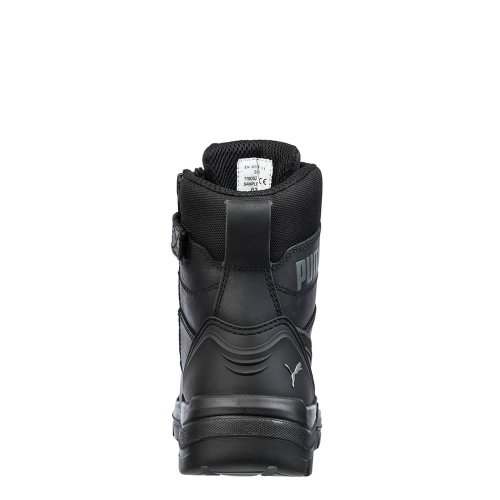 Puma Conquest 630730 Black Waterproof Safety Boots Side Zip