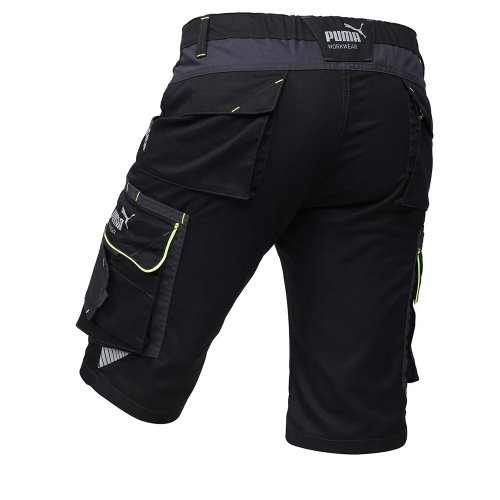 Puma Workwear Precision X Black / Neon Work Shorts