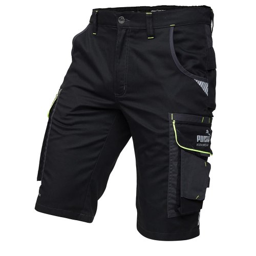 Puma Workwear Precision X Black / Neon Work Shorts