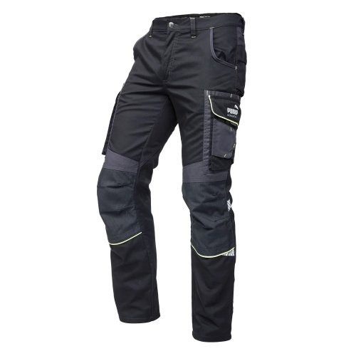 Puma Workwear Precision X Black / Neon Work Trousers