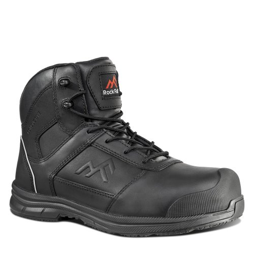Rock Fall 003 Vector Metal Free Black Safety Boots