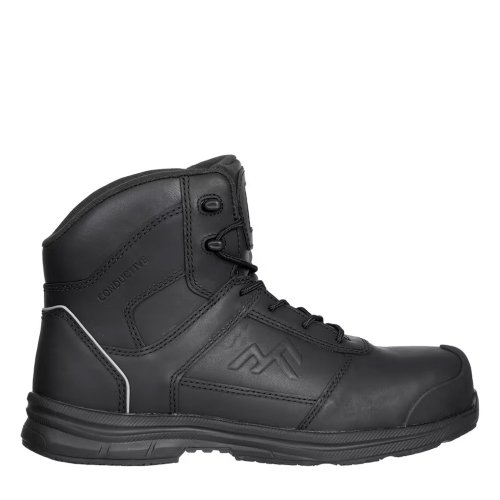 Rock Fall 003 Vector Metal Free Black Safety Boots