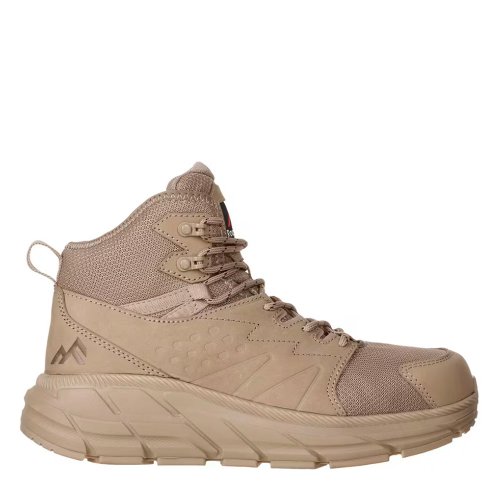 Rock Fall RF1051 Barracuda S3S Safety Trainers Mid Stone