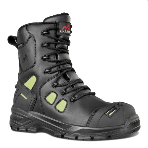 Rock Fall RF604 Canopus High Visibility Safety Boots Metal Free Black