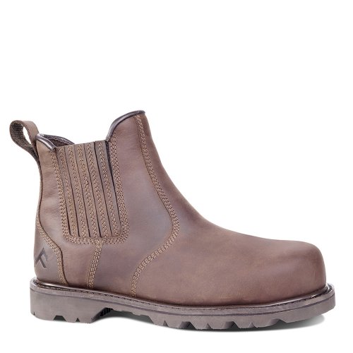 Rock Fall RF206 Farrier Safety Dealer Boots Brown Steel Toe