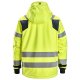 Snickers 1162 ProtecWork Waterproof Class 3 Hi-Vis Yellow Insulated Hooded Jacket