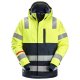 Snickers 1162 ProtecWork Waterproof Class 3 Hi-Vis Yellow Insulated Hooded Jacket
