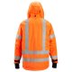 Snickers 1164 ProtecWork Waterproof Class 3 Hi-Vis Orange Insulated Hooded Jacket