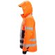 Snickers 1164 ProtecWork Waterproof Class 3 Hi-Vis Orange Insulated Hooded Jacket