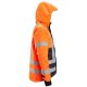 Snickers 1164 ProtecWork Waterproof Class 3 Hi-Vis Orange Insulated Hooded Jacket
