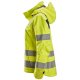 Snickers 1368 ProtecWork Women's Waterproof Class 3 Hi-Vis Yellow Shell Hooded Jacket