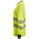 Snickers 2476 ProtecWork Women's Class 3/2 Hi-Vis Yellow Long Sleeved T-Shirt