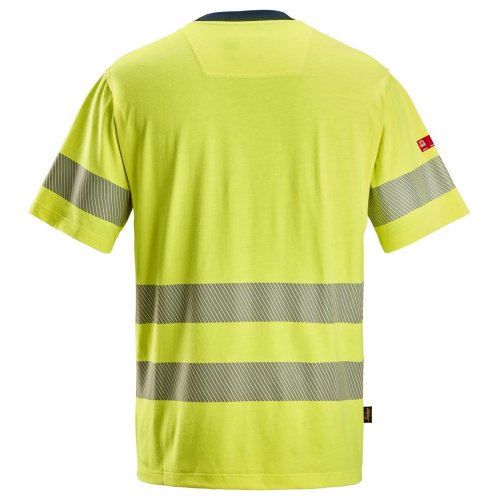 Snickers 2562 ProtecWork Class 3/2 Hi-Vis Yellow T-Shirt