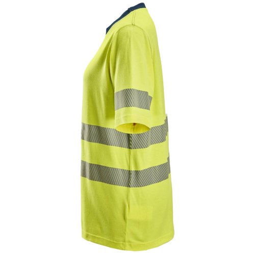 Snickers 2567 ProtecWork Women's Class 2 Hi-Vis Yellow T-Shirt