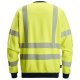 Snickers 2863 ProtecWork Class 3 Hi-Vis Yellow / Navy Sweatshirt