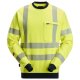 Snickers 2863 ProtecWork Class 3 Hi-Vis Yellow / Navy Sweatshirt