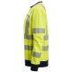 Snickers 2876 ProtecWork Class 3/2 Hi-Vis Yellow / Navy Women's Sweatshirt