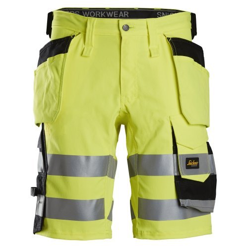 Snickers 6135 Hi-Vis Class 1 Stretch Shorts+ Holster Pockets