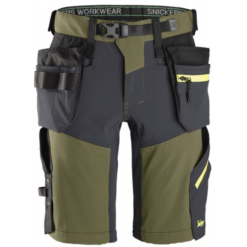 Snickers 6140 FlexiWork Softshell Stretch Shorts+ Holster Pockets