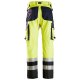 Snickers 6365 ProtecWork Class 1 Hi-Vis Yellow / Navy Reinforced Trousers