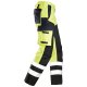 Snickers 6365 ProtecWork Class 1 Hi-Vis Yellow / Navy Reinforced Trousers