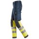 Snickers 6374 ProtecWork Stretch Hi-Vis Trousers Class 1
