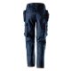 Snickers 6762 ProtecWork Women's Stretch Navy Trousers Holster Pockets