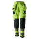 Snickers 6768 ProtecWork Women's Class 2 Hi-Vis Yellow / Navy Stretch Trousers Holster Pockets