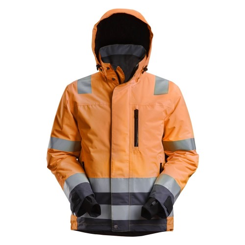 Snickers 1132 AllroundWork Hi-Vis Waterproof 37.5® Insulated Jacket Class 3