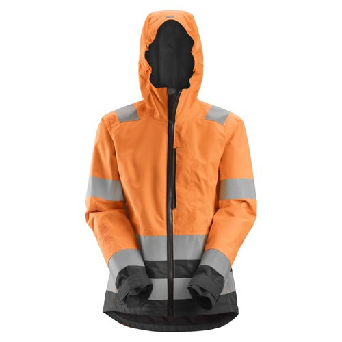 Snickers 1347 AllRoundWork Womens Hi-Vis Waterproof Shell Jacket