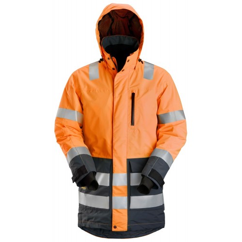 Snickers 1830 AllroundWork Hi-Vis Waterproof Parka