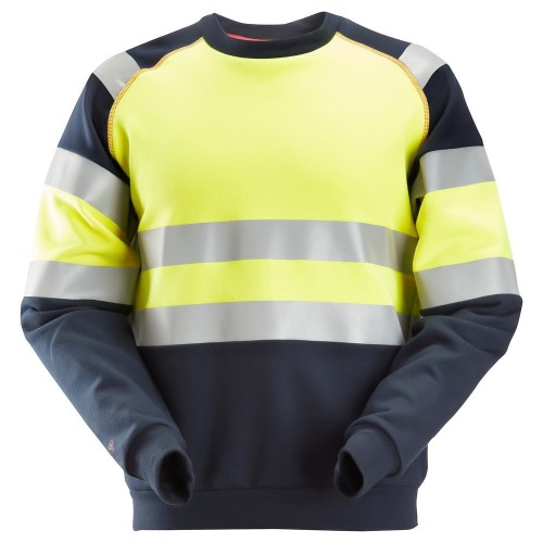 Snickers 2869 ProtecWork Sweatshirt Hi-Vis Class 1