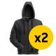 Snickers 2x 2801 Zip Hoodie Bundle