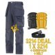 Snickers 3214 Trousers Plus Snickers 9110 Kneepads & PTD Belt