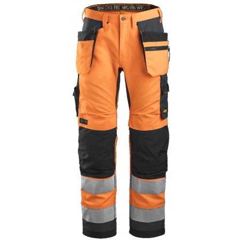 Snickers 6230 Hi-Vis Trousers Holster Pockets