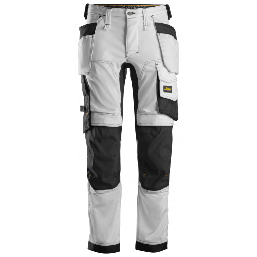 Snickers 6241 White Stretch Painters Trousers Holster Pockets