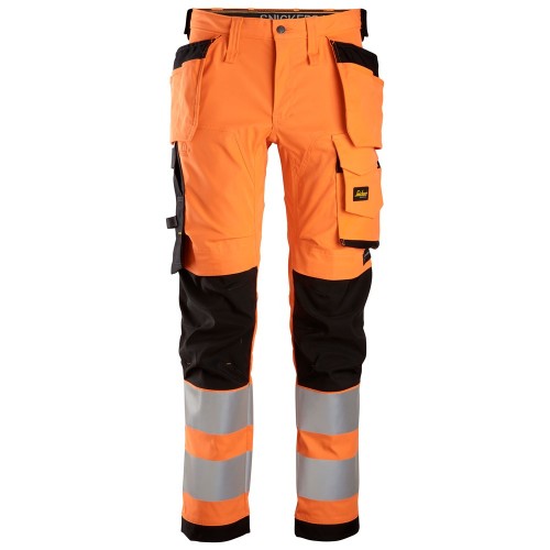 Snickers 6243 AllroundWork Hi-Vis Stretch Trousers Holster Pockets