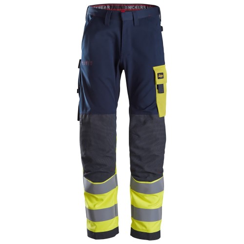 Snickers 6376 ProtecWork Hi-Vis Trousers Class 1