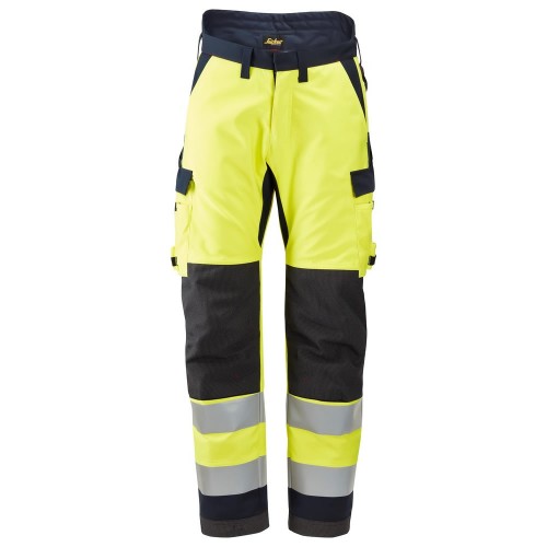 Snickers 6663 ProtecWork Hi-Vis Insulated Trousers Class 2