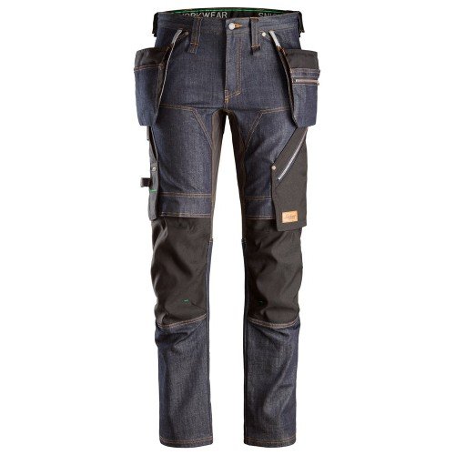 Snickers 6955 FlexiWork Denim Trousers Holster Pockets