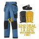 Snickers 3212 Trousers Plus Snickers 9110 Kneepads & PTD Belt