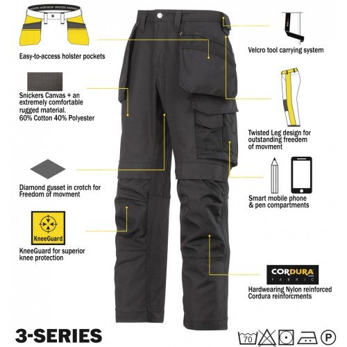 Snickers Workwear 3214 Deal 1 2 x 3214 Trousers Plus A Belt