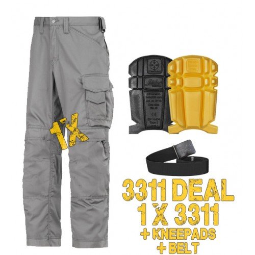 Snickers Workwear 3311 Kit Inc 9110 Kneepads & A PTD Belt