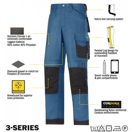 Snickers Workwear 3314 Deal 1 2 x 3314 Trousers Plus A Belt