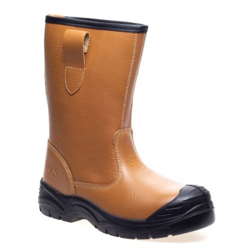 Worksite SS4033SM Tan Fur Lined Rigger Boots