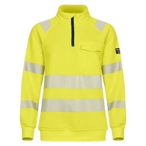 Tranemo Hi-Vis 438426 Ladies Half Zip Sweatshirt