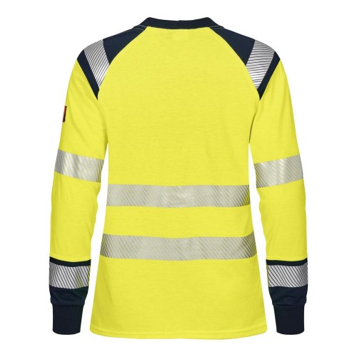Tranemo Hi-Vis 508989 Flame Retardant Ladies Long Sleeve T-Shirt