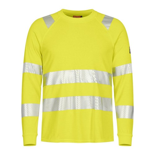 Tranemo Hi-Vis 509889 Flame Retardant Ladies Long Sleeve T-Shirt