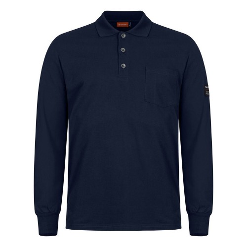 Tranemo Flame Retardant 594589 Long Sleeve Polo Shirt