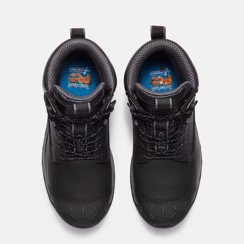 Timberland Pro Boondock Waterproof Safety Boots Black Metal Free